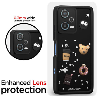 Redmi Note 12 Silicone mobile cover in black by Pikkme – photo 5