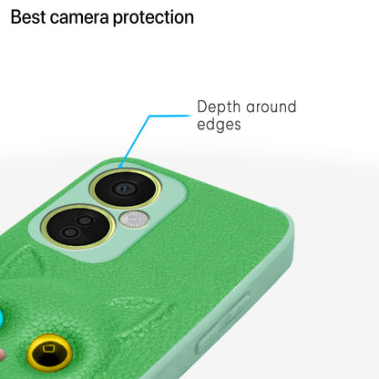 Pikkme One Plus Nord CE3 Lite 5G Kitty Back Cover (Green)