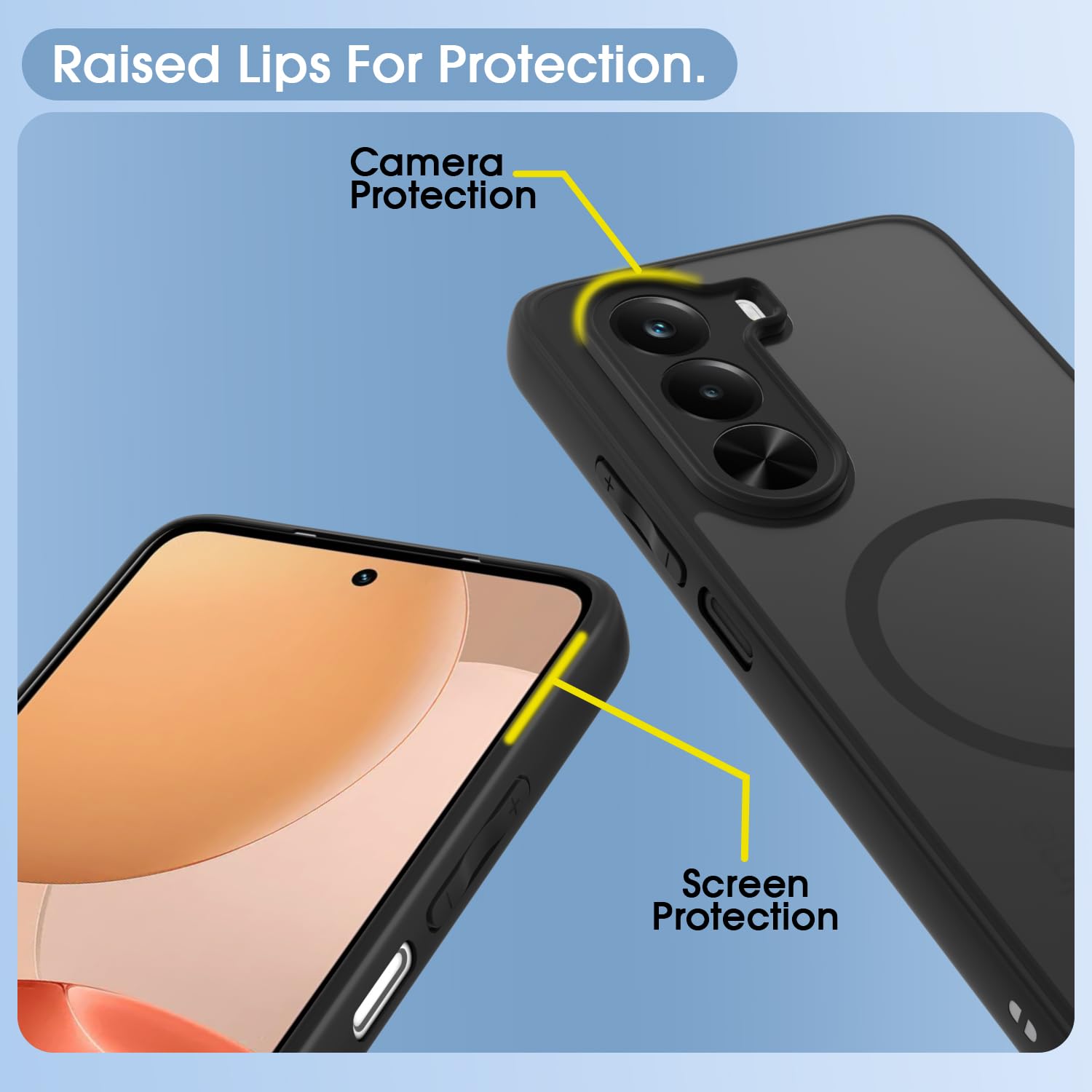 Black smoke mag-safe back cover for OnePlus Nord CE 6 Lite 5G – Pikkme – photo 4