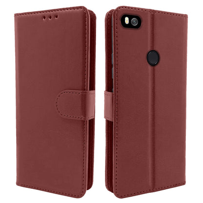 Redmi 4 Brown Vintage Flip Cover
