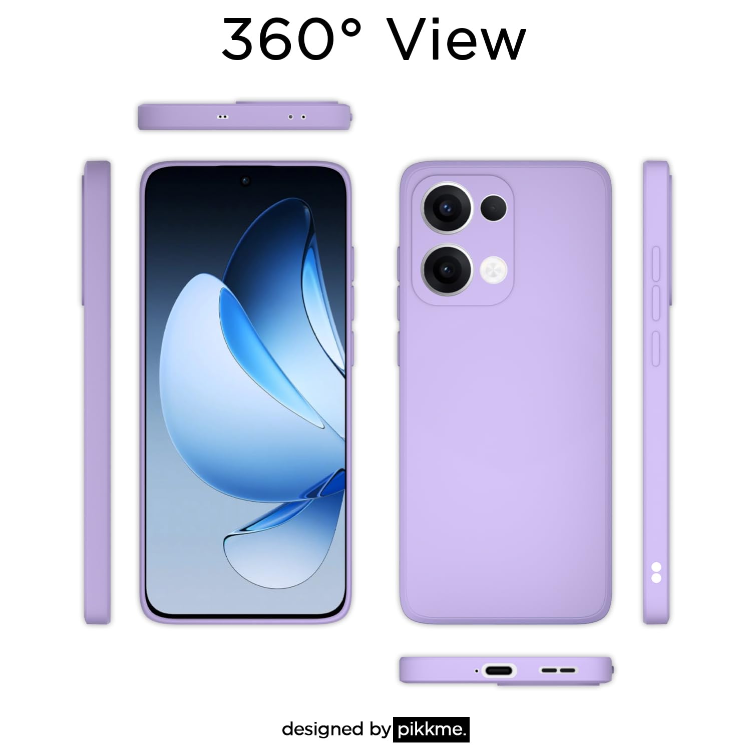OPPO Reno 13 5G Matte back cover in purple by Pikkme – photo 4