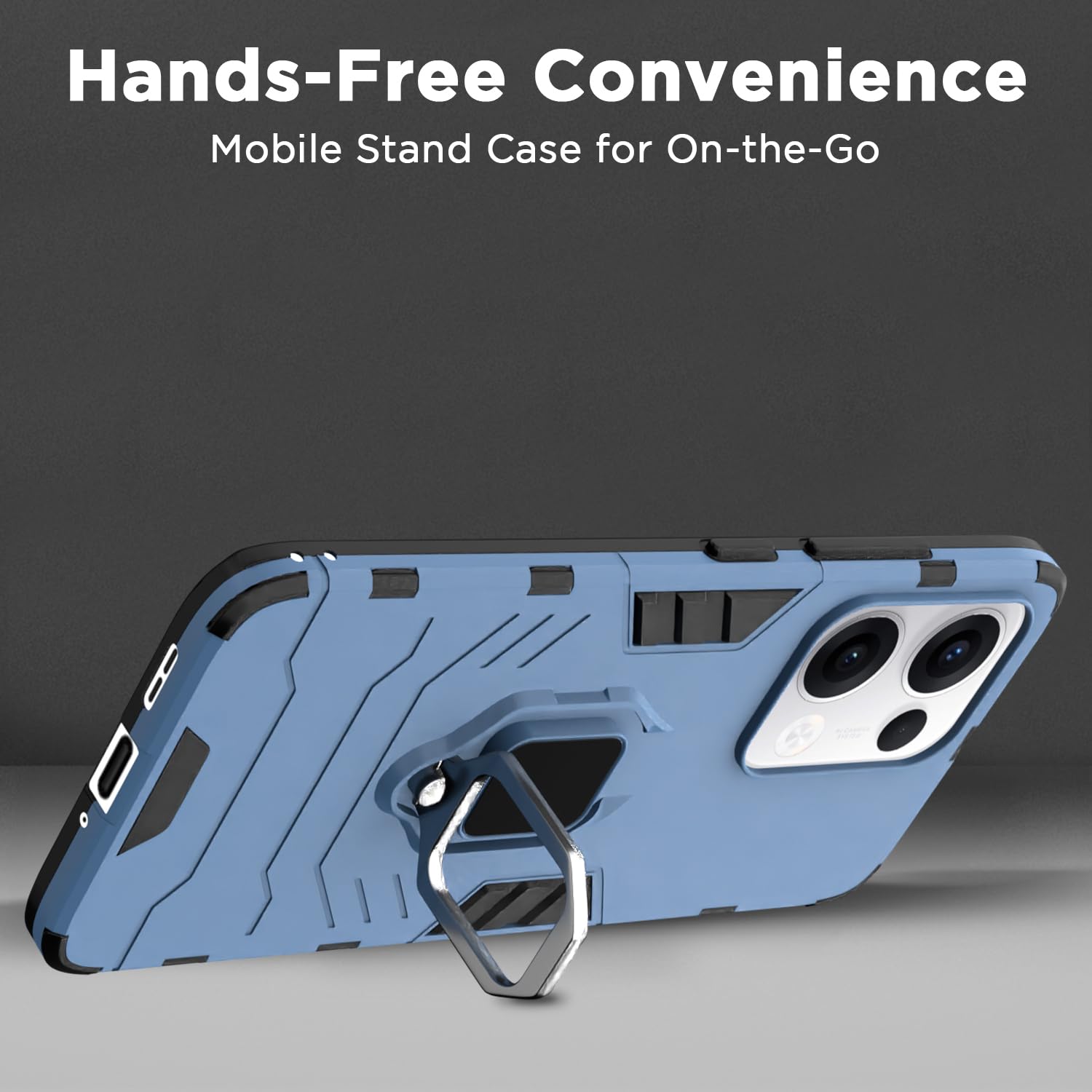Oppo Reno 13 5G mobile back cover in blue by Pikkme – photo 6