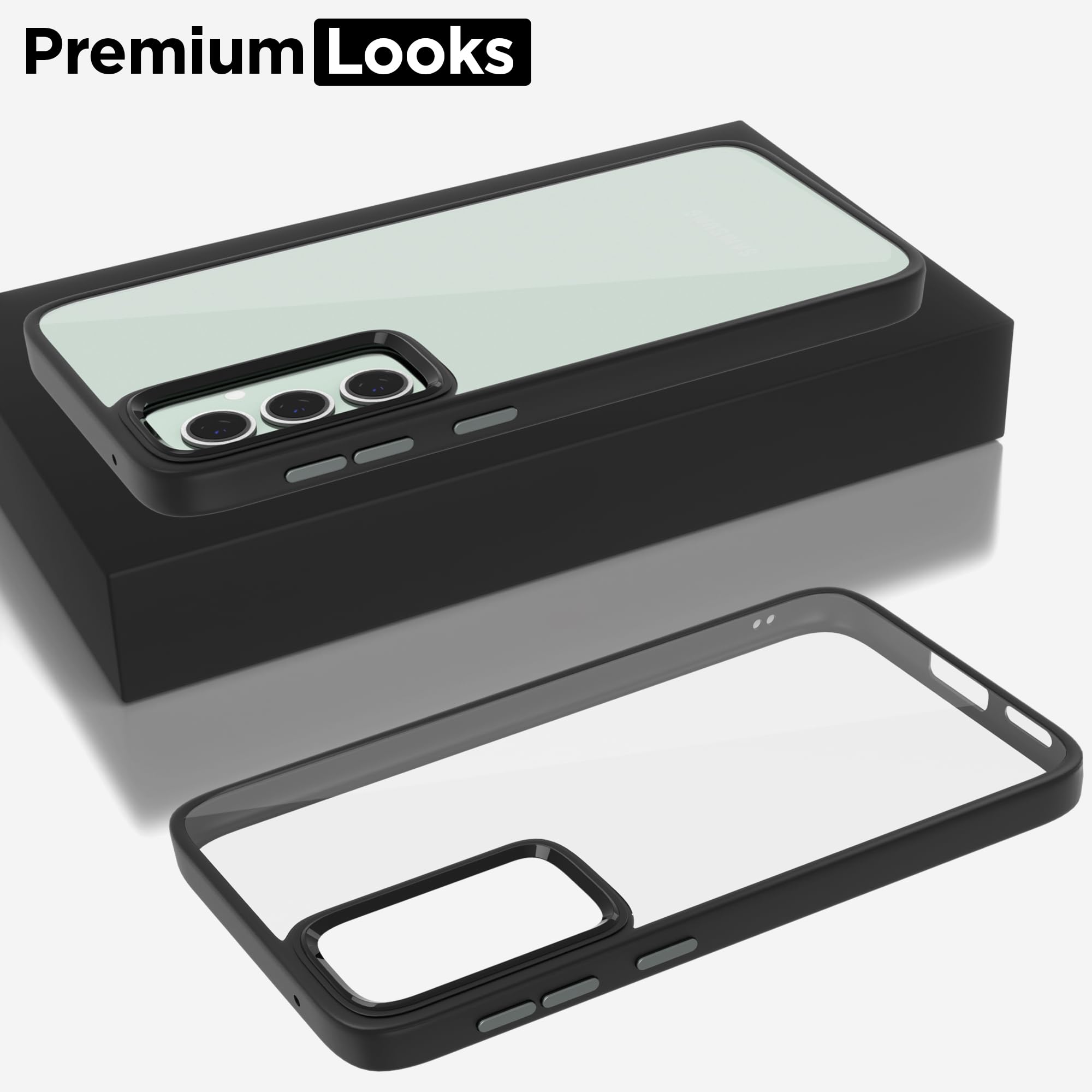 Samsung S23 FE 5G Chrome phone cover in black by Pikkme – photo 5