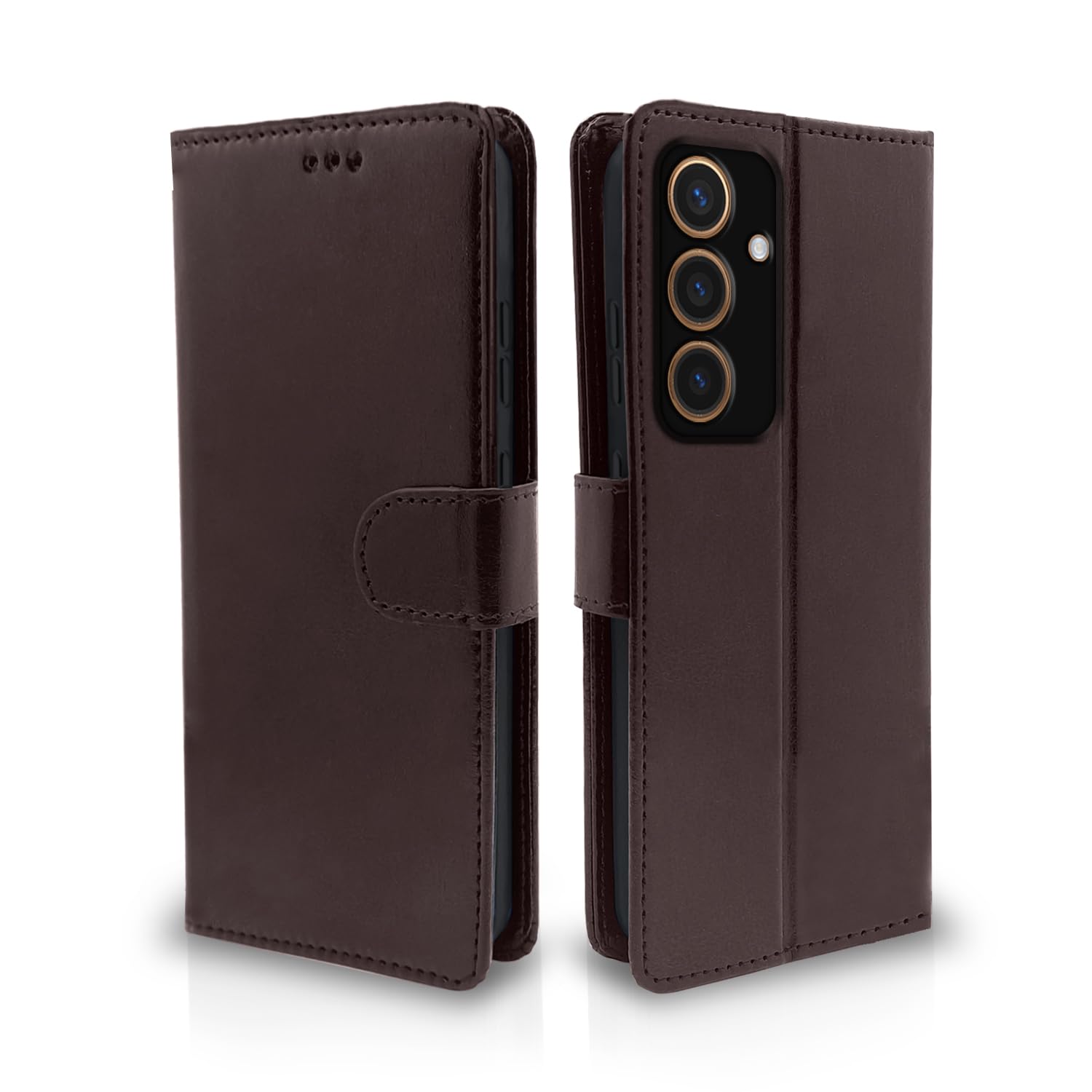 Pikkme Samsung S24 5G Wallet coffee flip cover