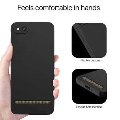 Pikkme Mi Redmi 5ALiquid Siliconee Back Cover | Black