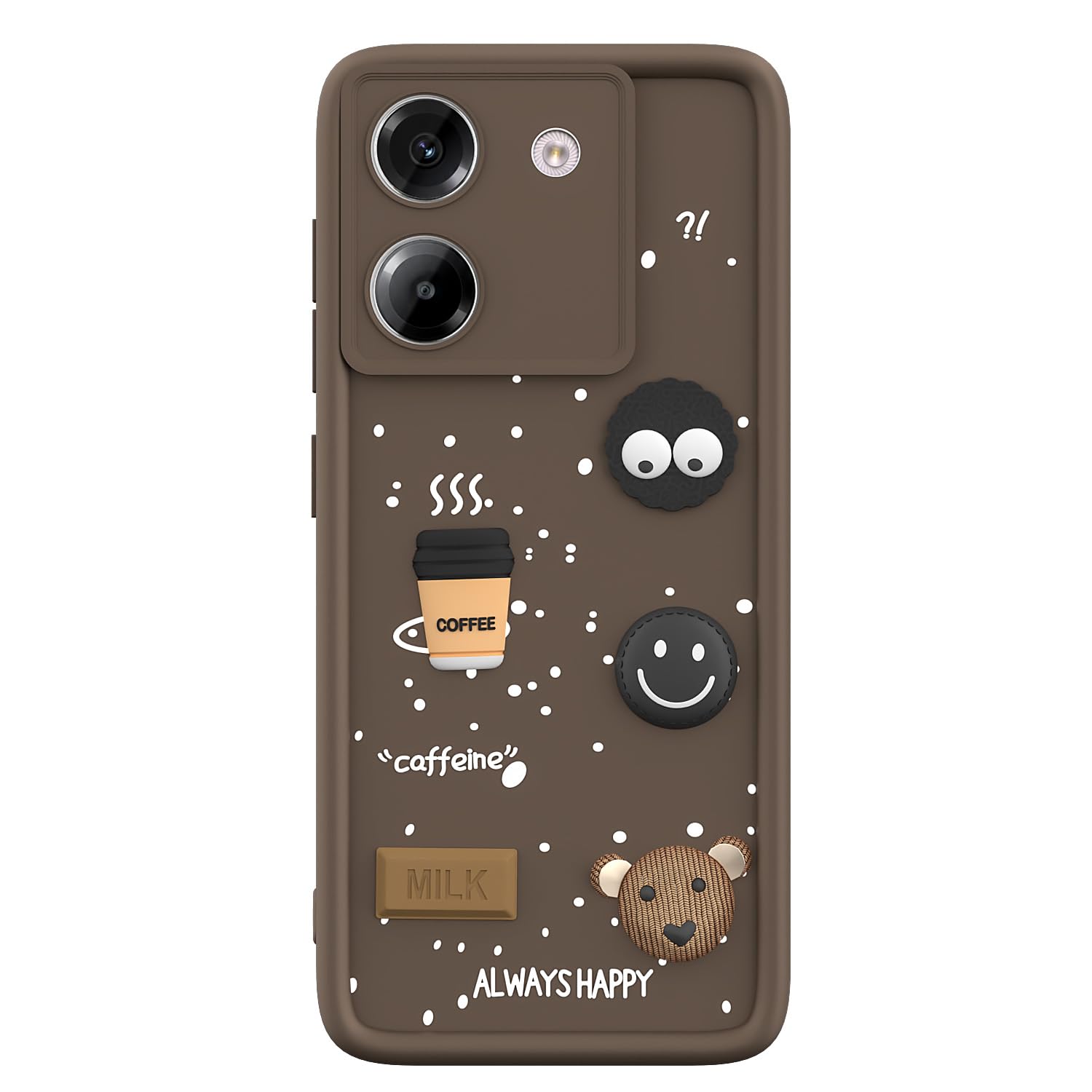 Pikkme Poco M7 Pro 5G/3D Silicone brown back cover – photo 7
