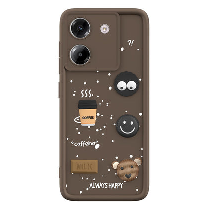 Pikkme Poco M7 Pro 5G/3D Silicone brown back cover – photo 7