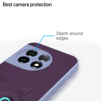 Pikkme OnePlus 11R Kitty Back Cover (Purple)
