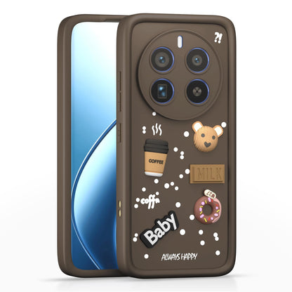 Pikkme Realme 12 Pro/12 Pro Plus 5G brown mobile back cover
