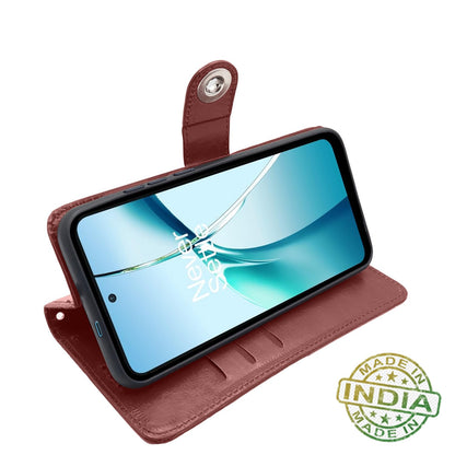 OnePlus Nord CE 4 Lite 5G flip cover in brown by Pikkme – photo 5