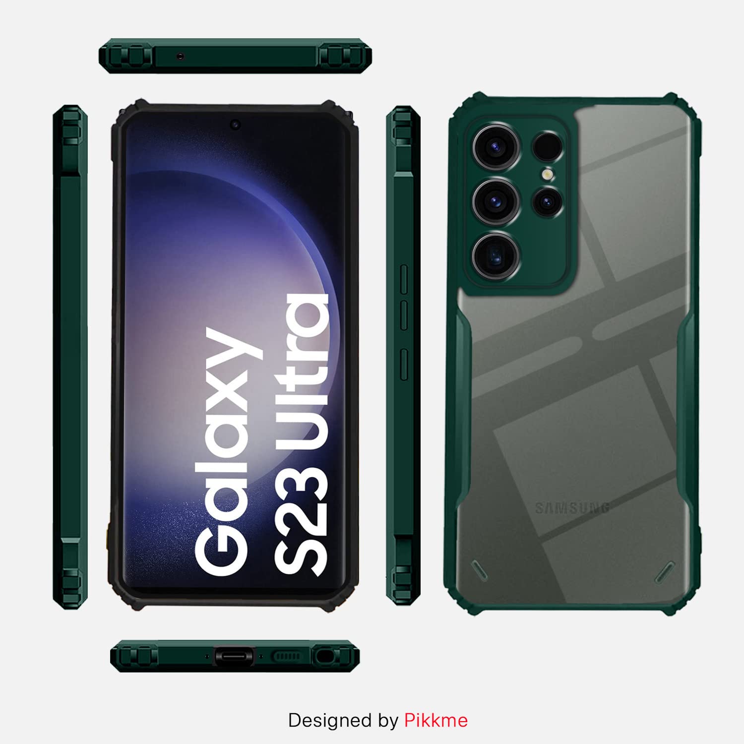 Green back cover for Samsung S23 Ultra 5G – Pikkme – photo 3