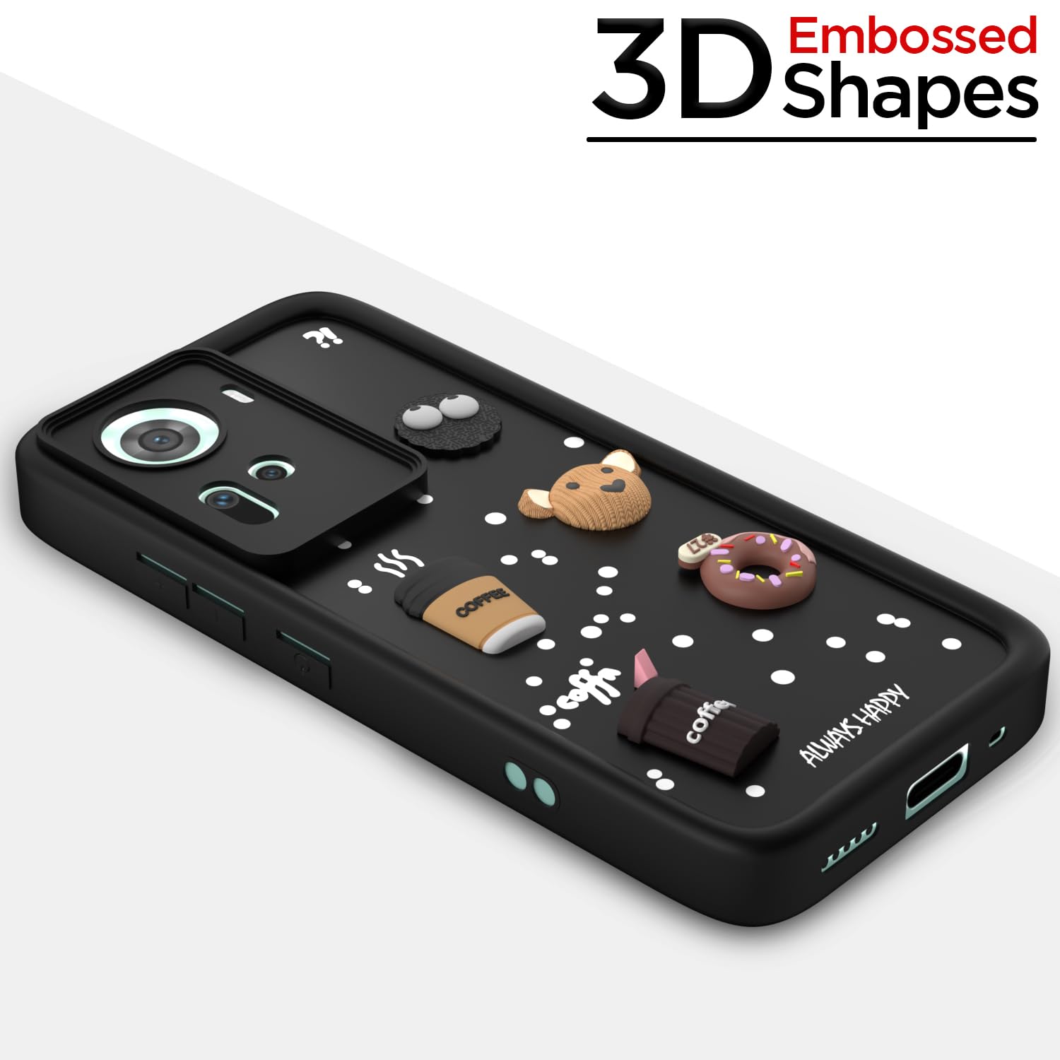 Pikkme Oppo Reno 11 5G black mobile cover – photo 3