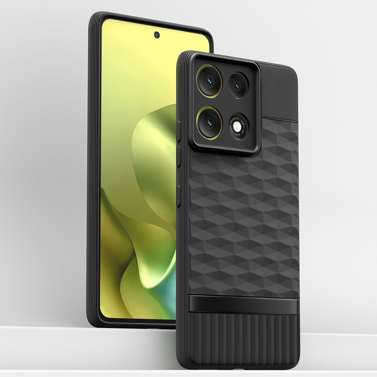 Black Silicone mobile back cover for Moto G86 Power 5G – Pikkme – photo 2