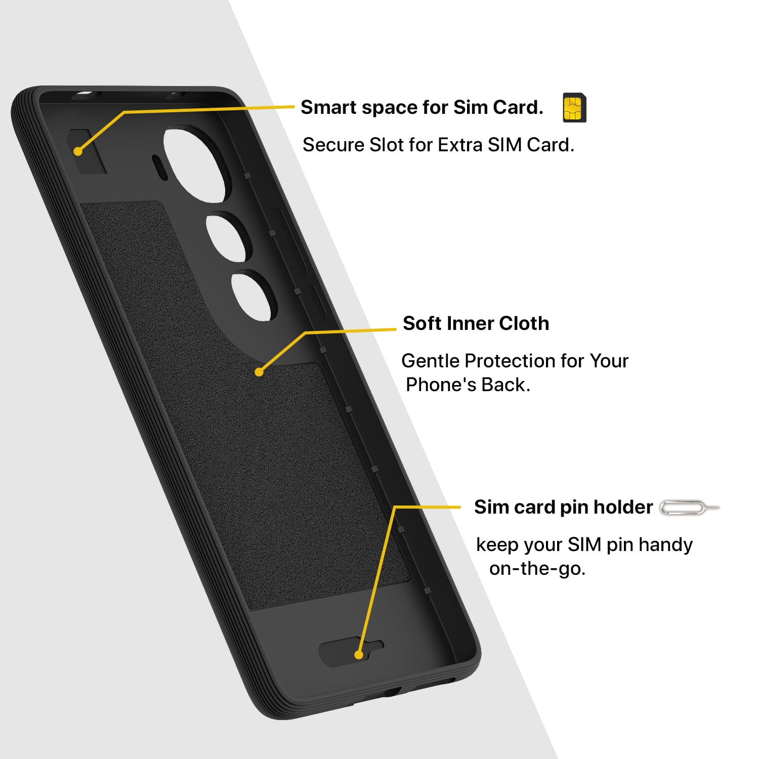 Black Silicone back cover for Vivo Y400 5G – Pikkme – photo 6
