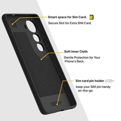 Black Silicone back cover for Vivo Y400 5G – Pikkme – photo 6
