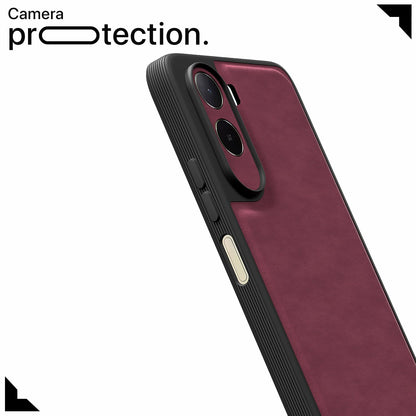Redmi A7 Pro/Poco C85x 5G Leather mobile cover in purple by Pikkme – photo 5