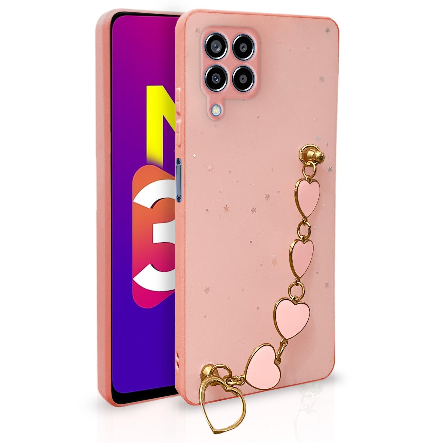 Pikkme Samsung M32 4G/M32 Prime/F22 4G pink phone cover
