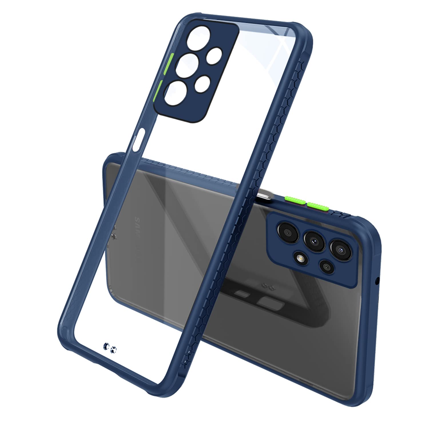 Pikkme blue Clear mobile cover for Samsung A13 4G