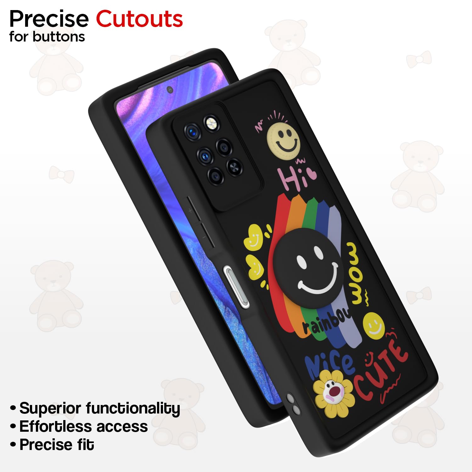 Pikkme Infinix Note 10 Pro Soft Silicone black phone cover – photo 6