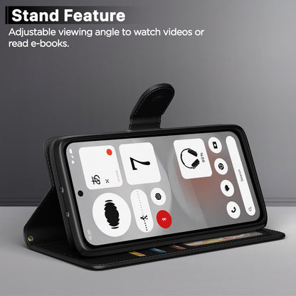 Pikkme black Wallet wallet flip cover for Nothing Phone 4b 5G – photo 3