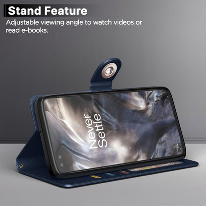 OnePlus Nord (2020) flip case in blue by Pikkme – photo 3