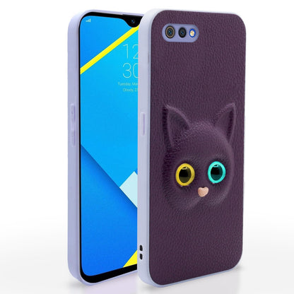 Pikkme Realme C2 Cat purple mobile cover