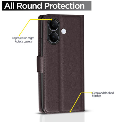 Coffee Wallet wallet flip cover for Vivo V60 Lite 5G – Pikkme – photo 4