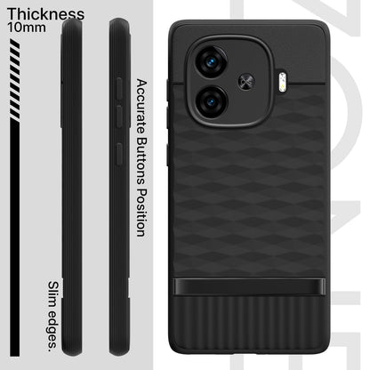 Pikkme iQOO Neo 10R/Z9 Turbo/Vivo Y200 GT 5G Silicone black mobile cover – photo 3