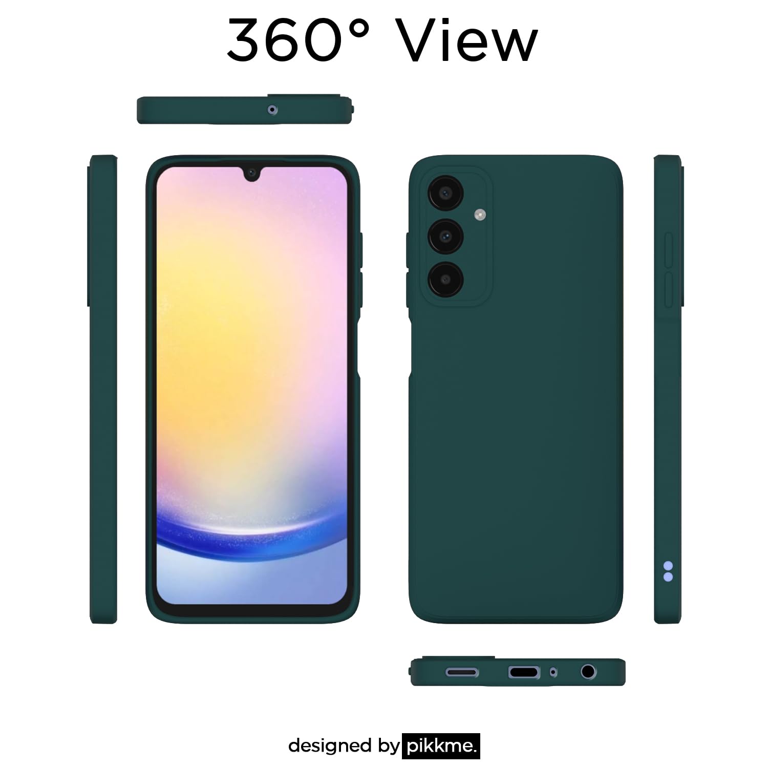 Samsung A25 5G Matte back cover in green by Pikkme – photo 3