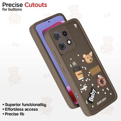 Pikkme Moto Edge 50 Pro 5G Silicone brown mobile cover – photo 6