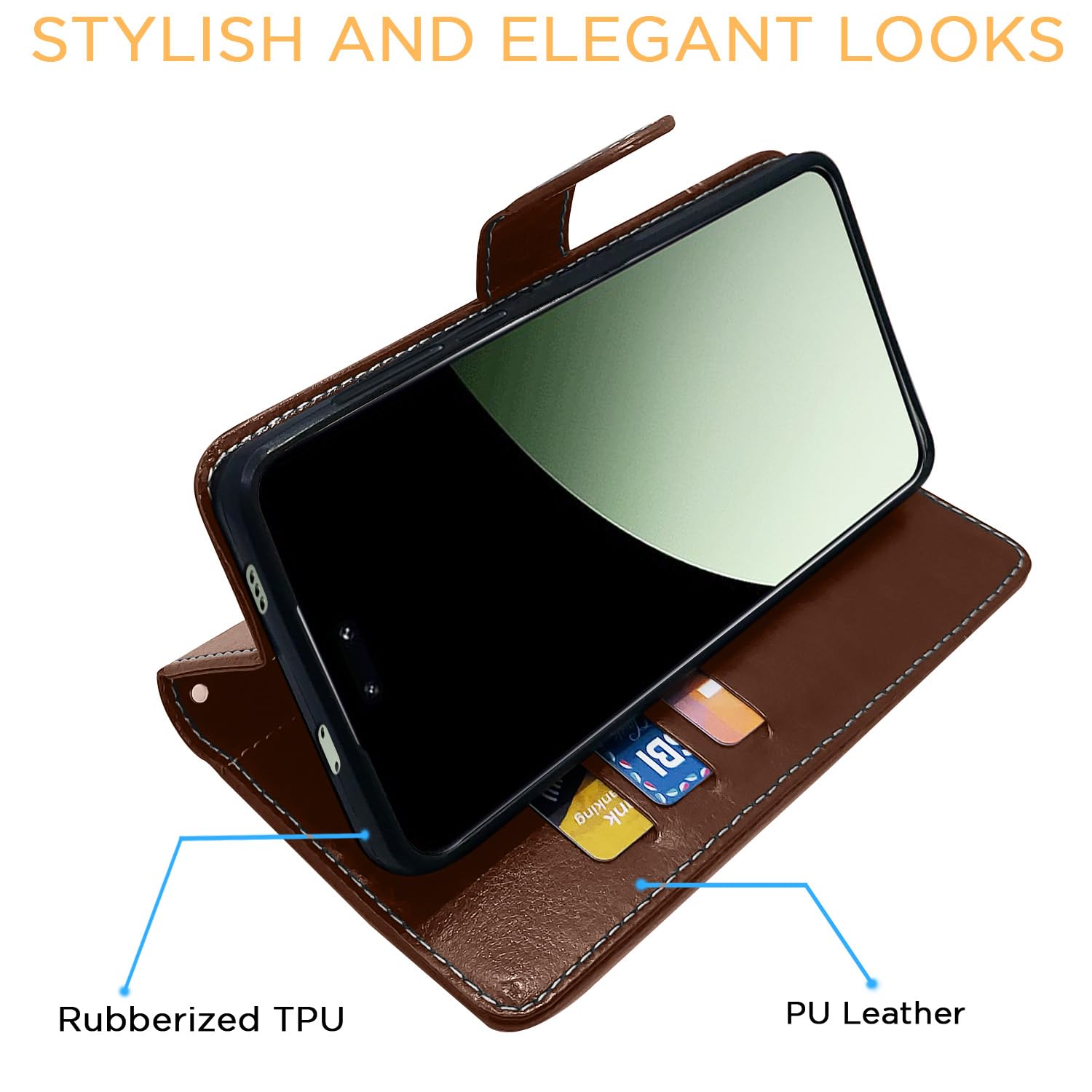 Pikkme Xiaomi Civi 4 Pro/14 Civi 5G Magnetic brown & coffee flip case – photo 5