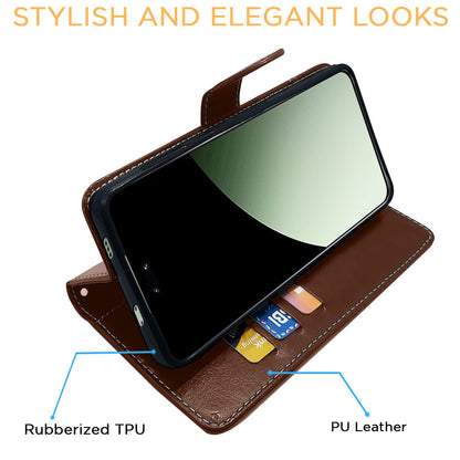 Pikkme Xiaomi Civi 4 Pro/14 Civi 5G Magnetic brown & coffee flip case – photo 5