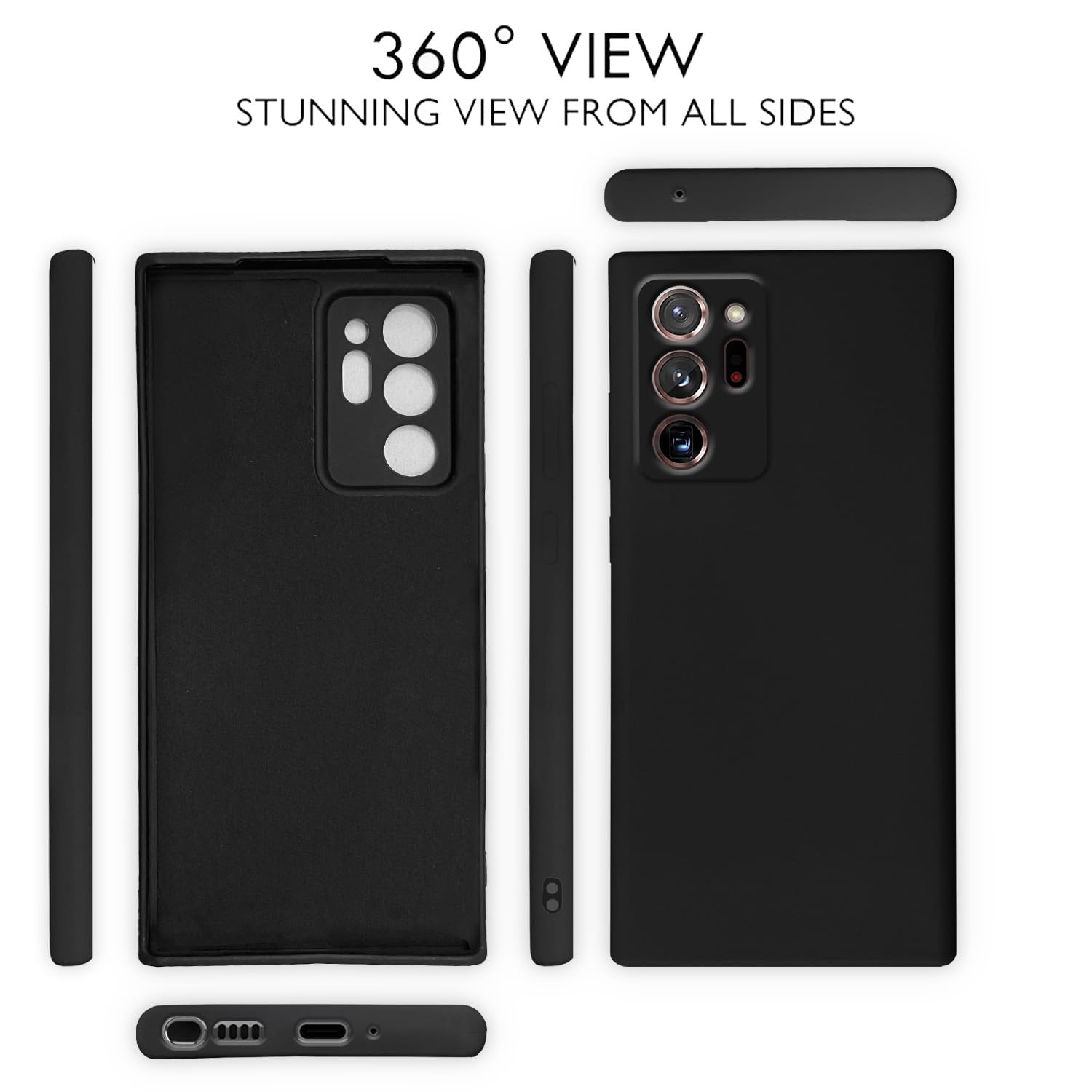 Pikkme Samsung Note 20 Ultra 5G Liquid Silicone black back cover – photo 2