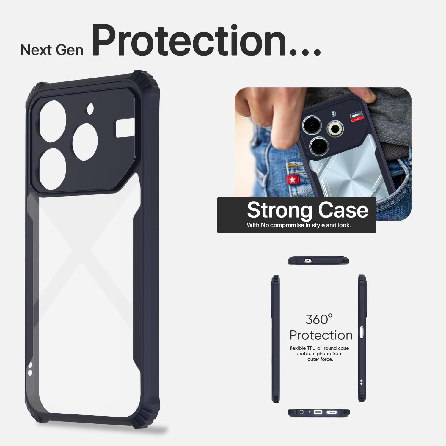 Blue back cover for Tecno Pova 6 Neo – Pikkme – photo 6