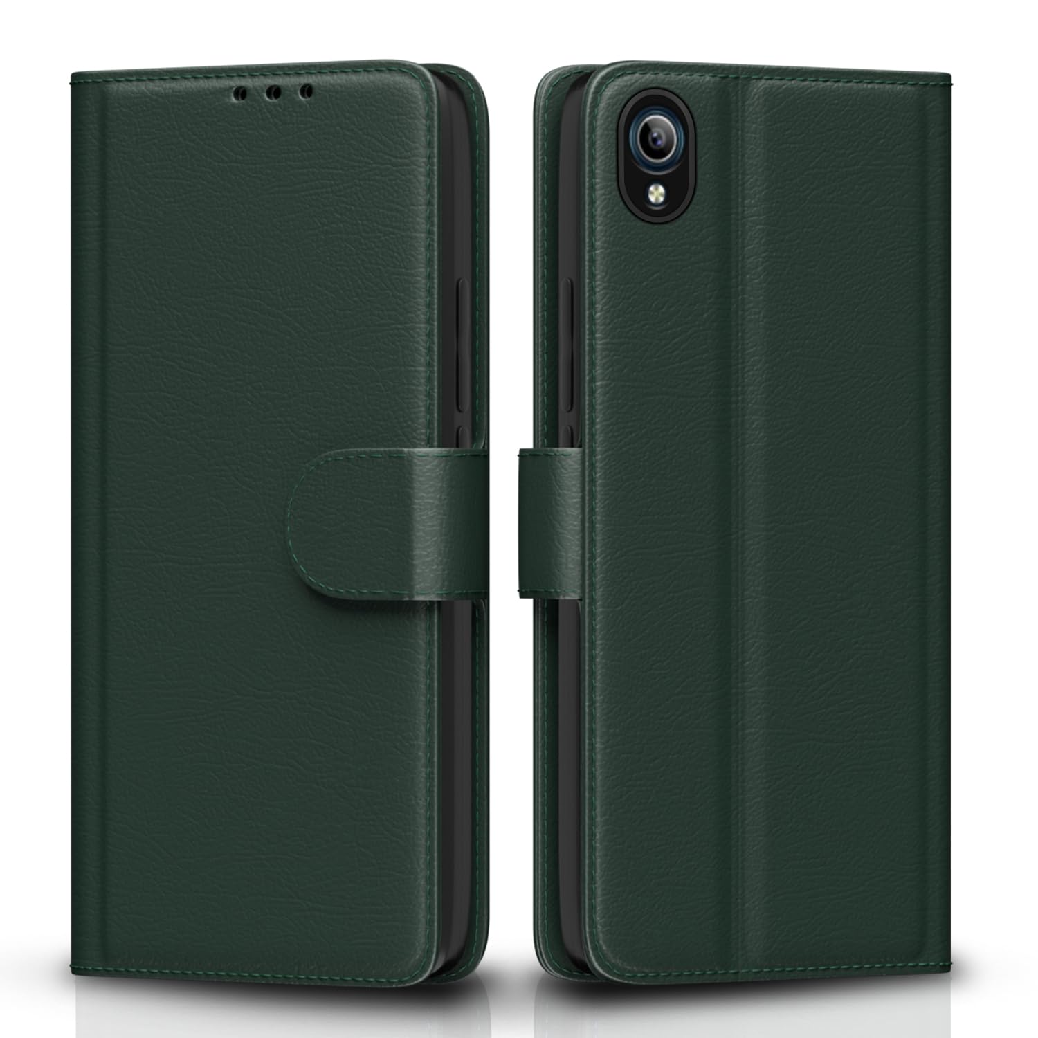 Green Wallet wallet flip cover for Vivo Y91i – Pikkme