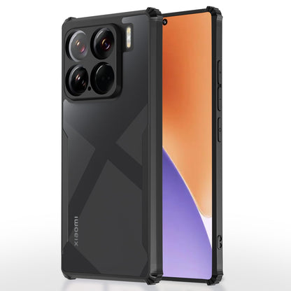 Xiaomi 15 5G Clear mobile back cover in black by Pikkme