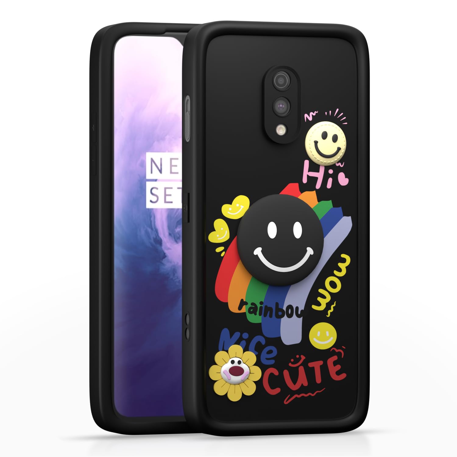 Pikkme black phone cover for OnePlus 6T/7