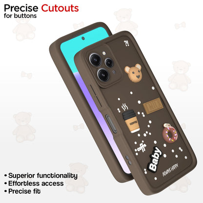 Pikkme brown Silicone mobile cover for Redmi 12 4G – photo 6