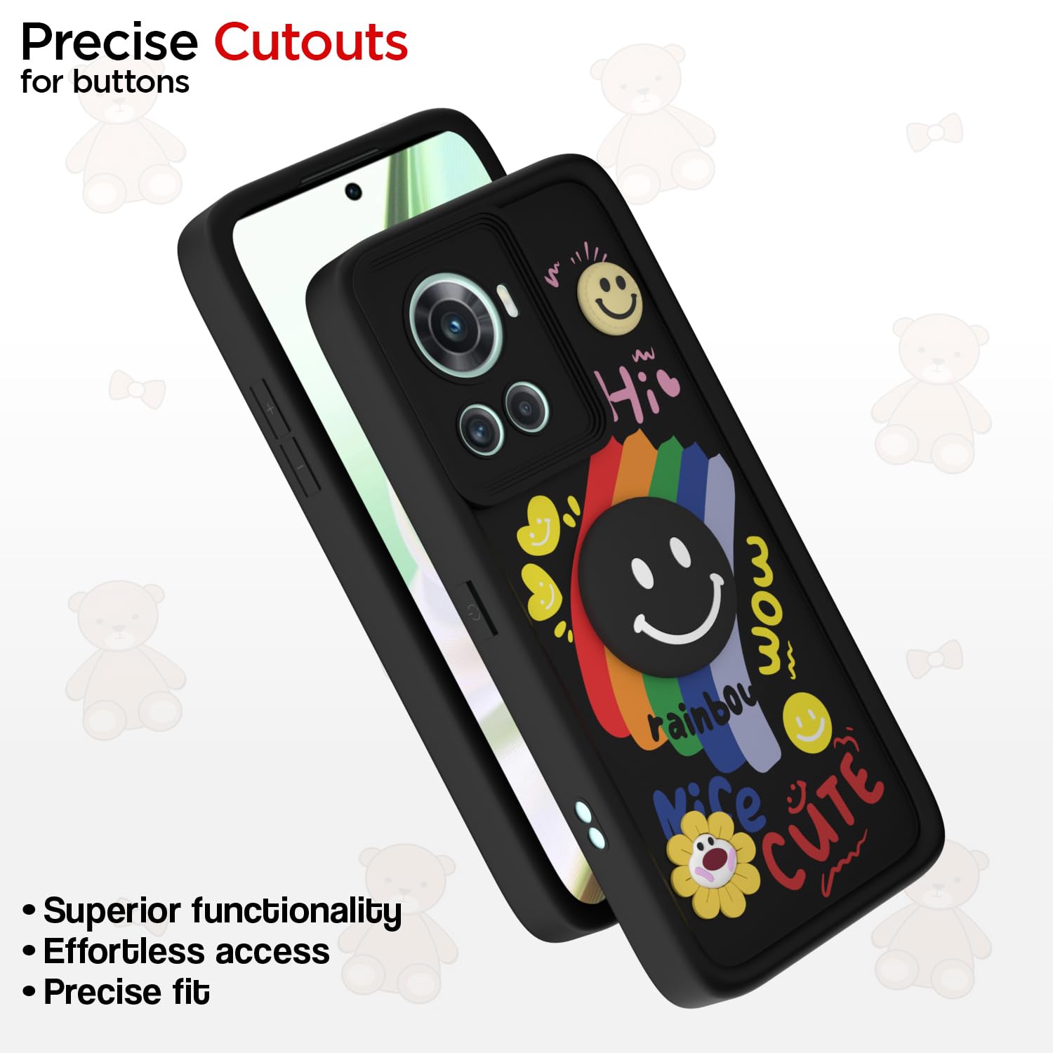 OnePlus 10R 5G mobile back cover in black by Pikkme – photo 6