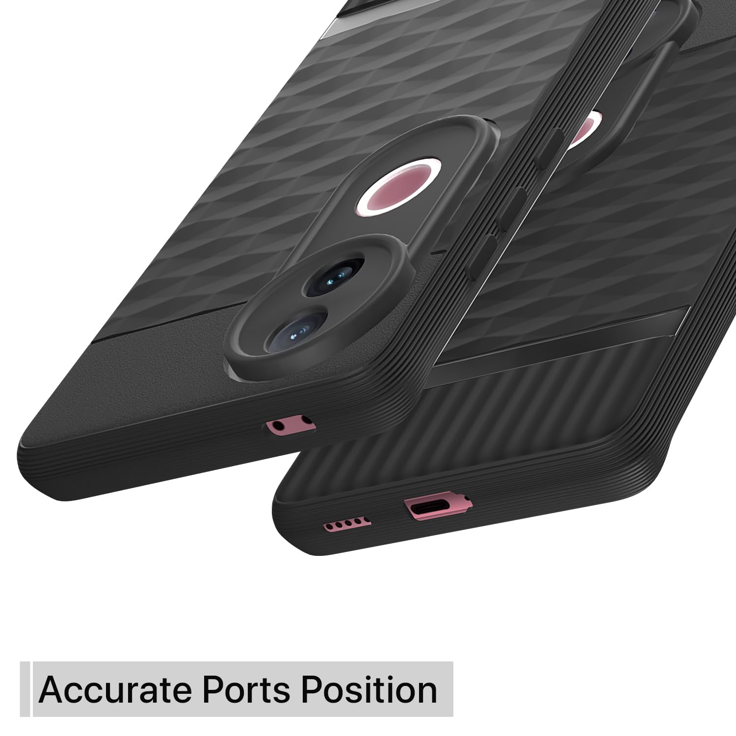 Pikkme Vivo V50 5G / V50e 5G Gencase Back cover (Black)