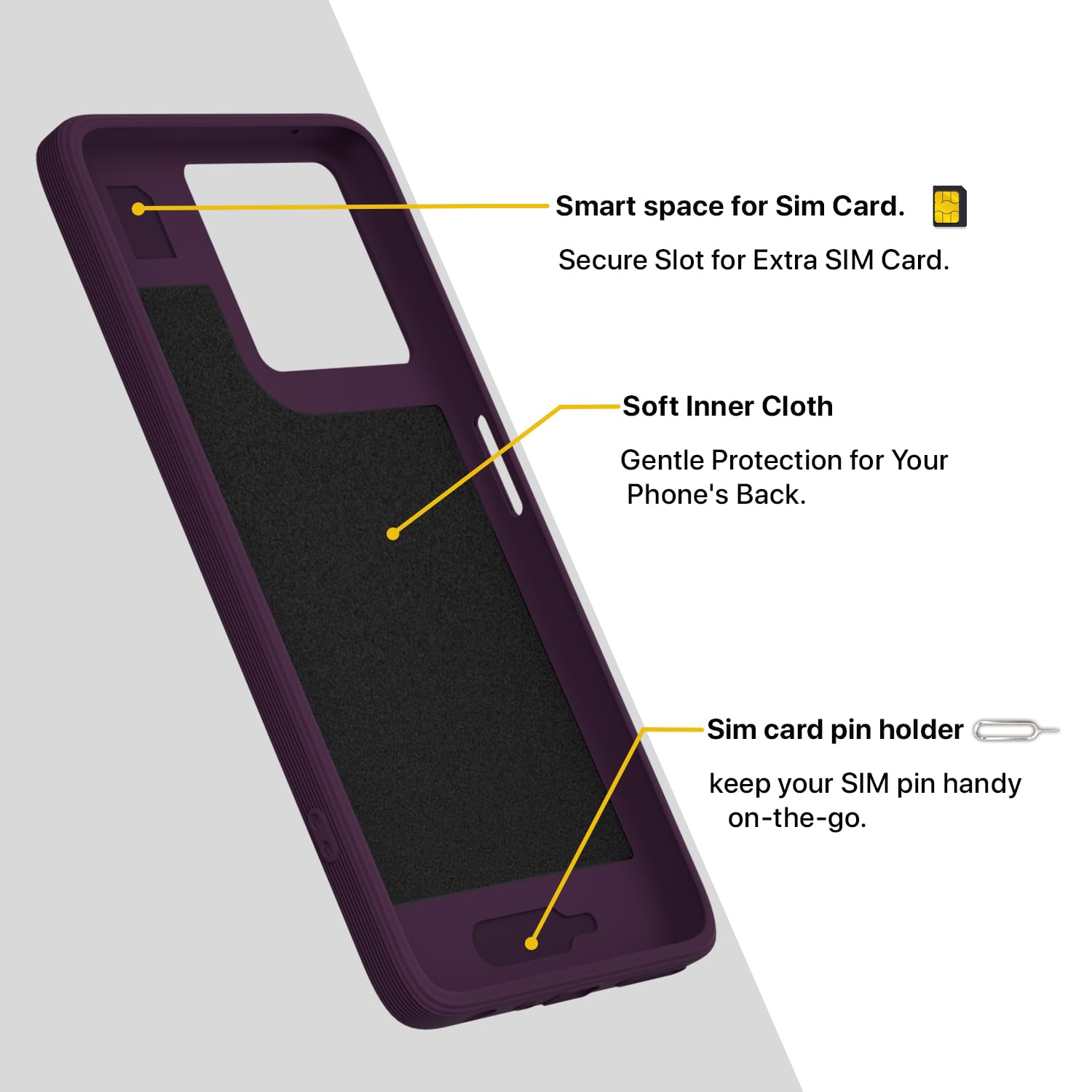 Moto G67 Power/G57 Power 5G MagSafe back cover in purple by Pikkme – photo 6