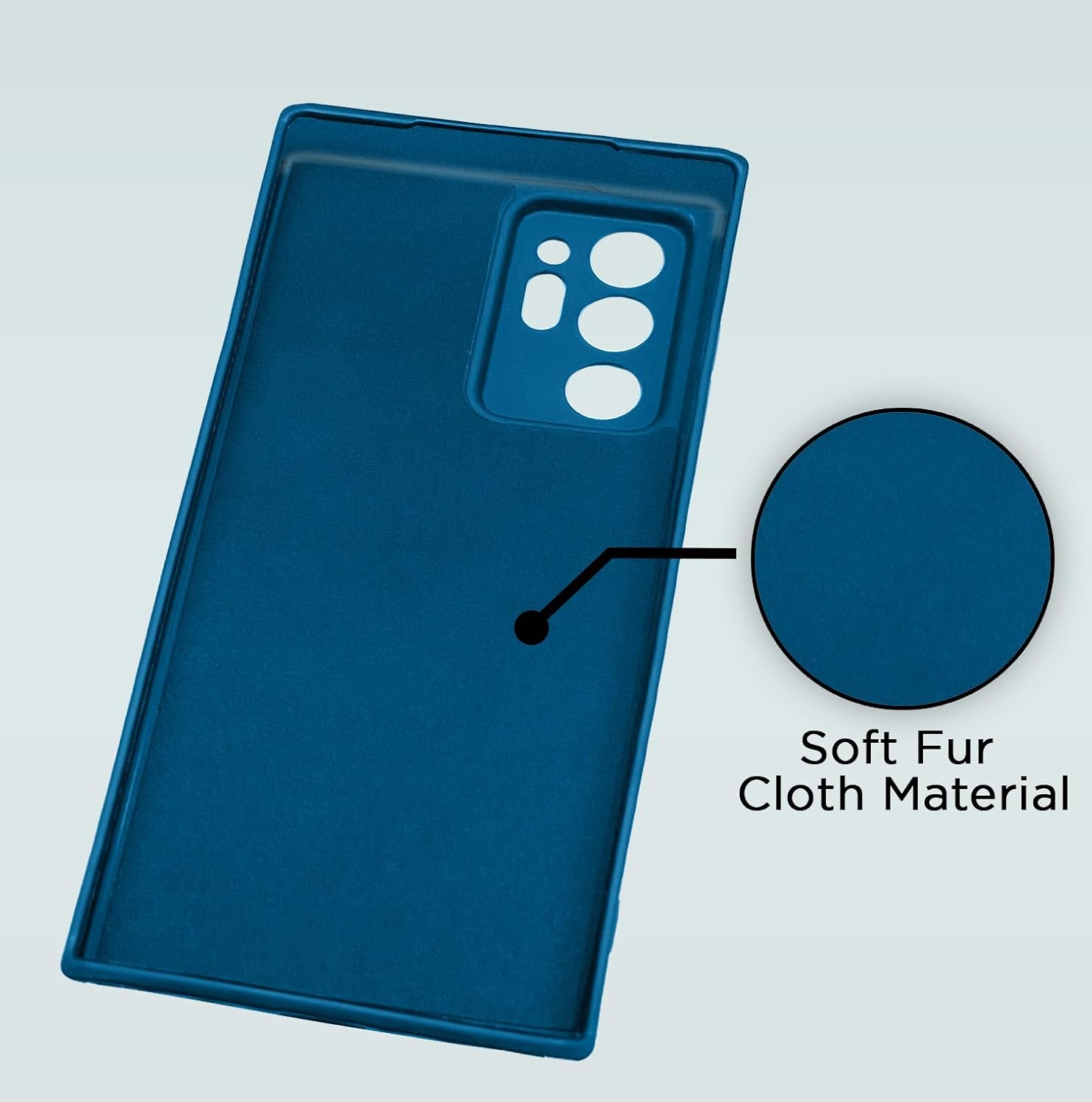 Pikkme Samsung Galaxy Note 20 Ultra 5G Liquid Silicone Back Cover | Blue