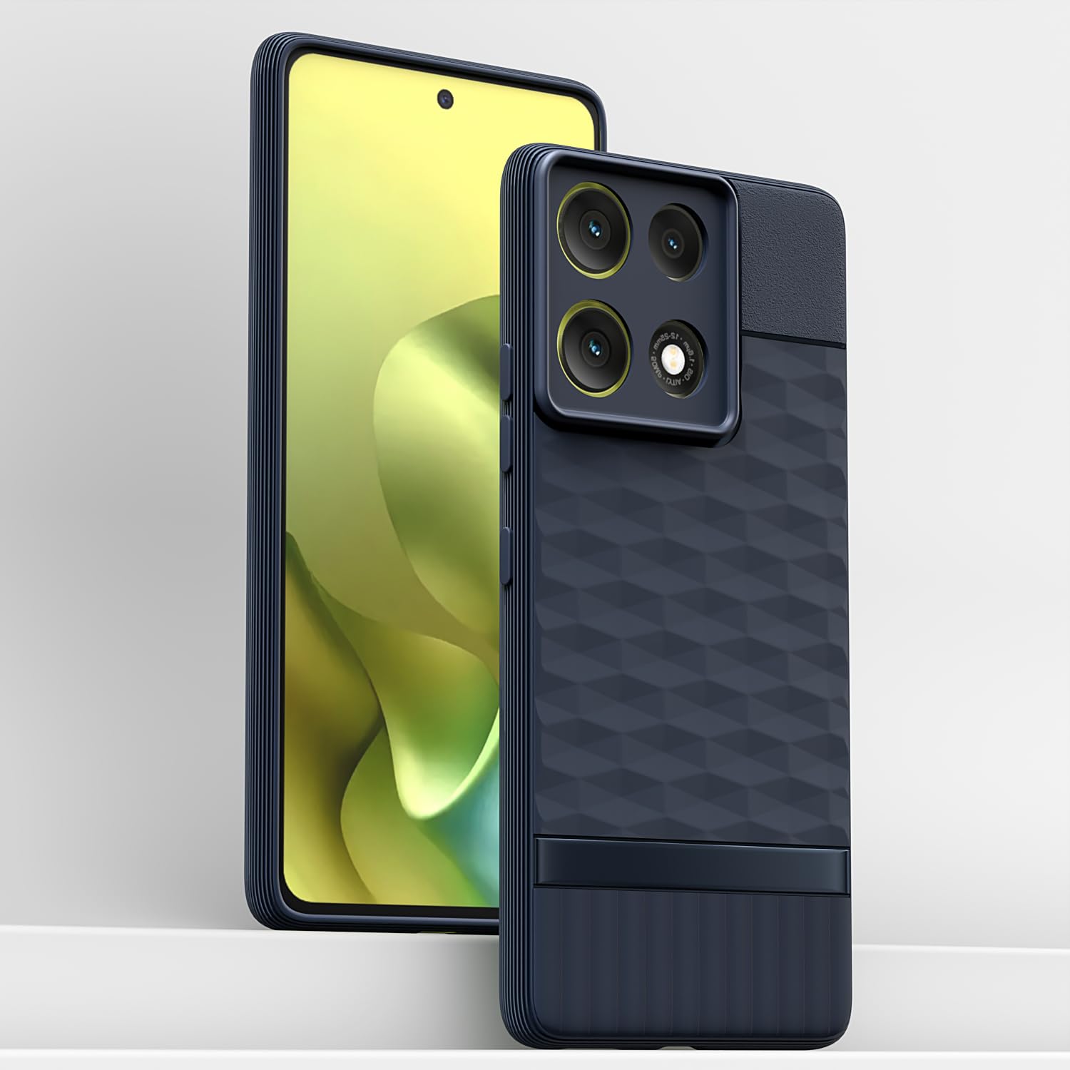 Moto G86 Power 5G Silicone back cover in blue by Pikkme – photo 2