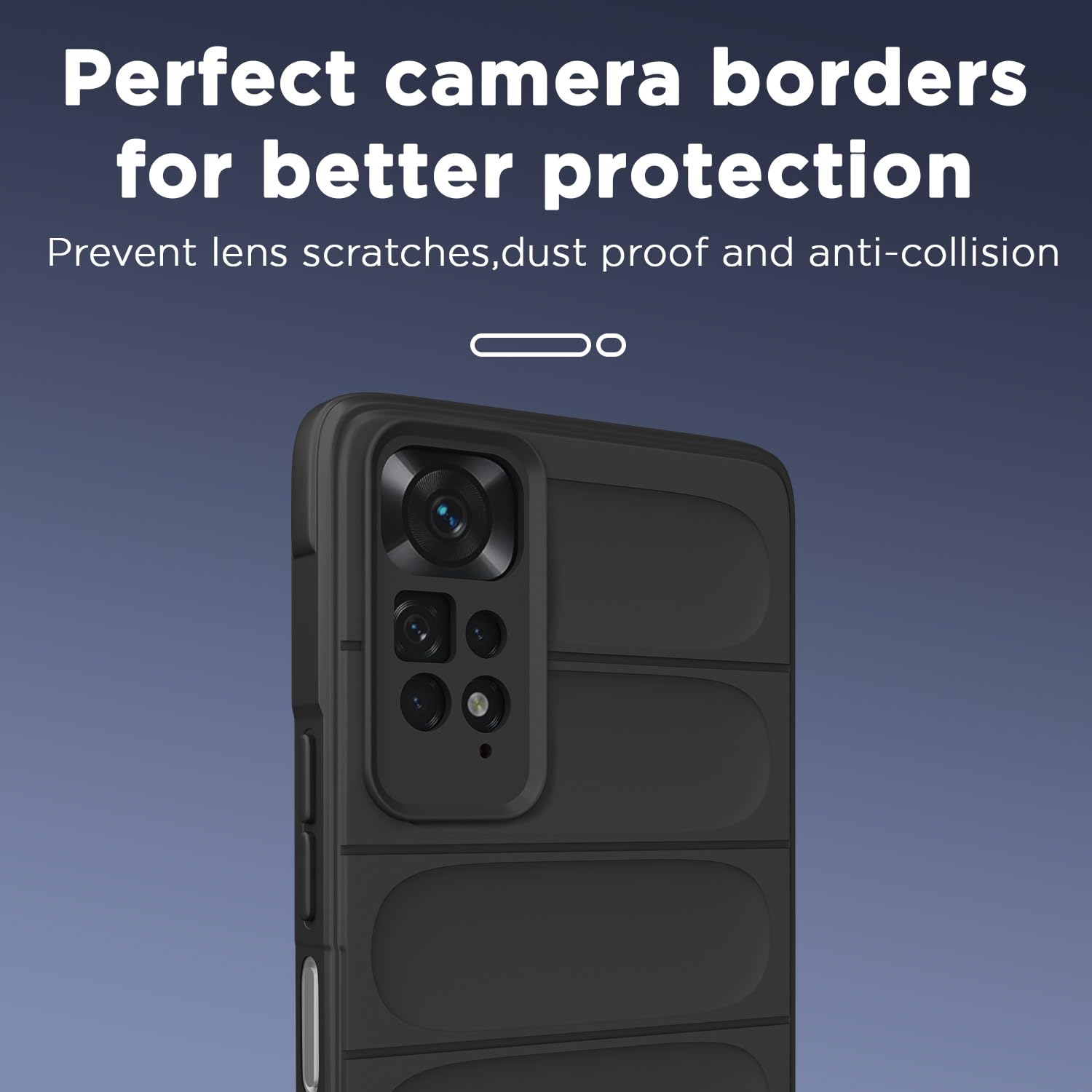 Redmi Note 11 4G/Note 11S back cover in black by Pikkme – photo 6