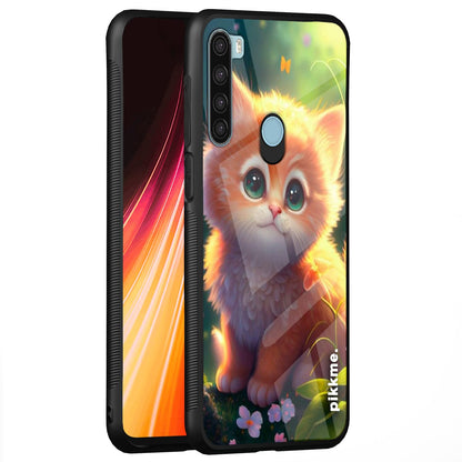 Pikkme Cat mobile cover for Redmi Note 8