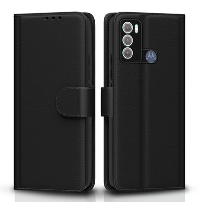 Black Wallet flip cover for Moto G60/G40 Fusion – Pikkme