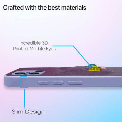 Redmi 12C/Poco C55 Cat back cover in purple by Pikkme – photo 4