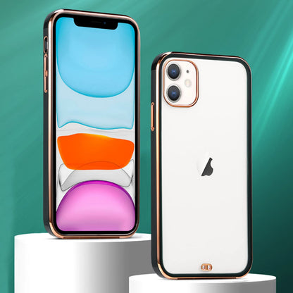 Pikkme iPhone 11  Chrome Back Cover (Black)