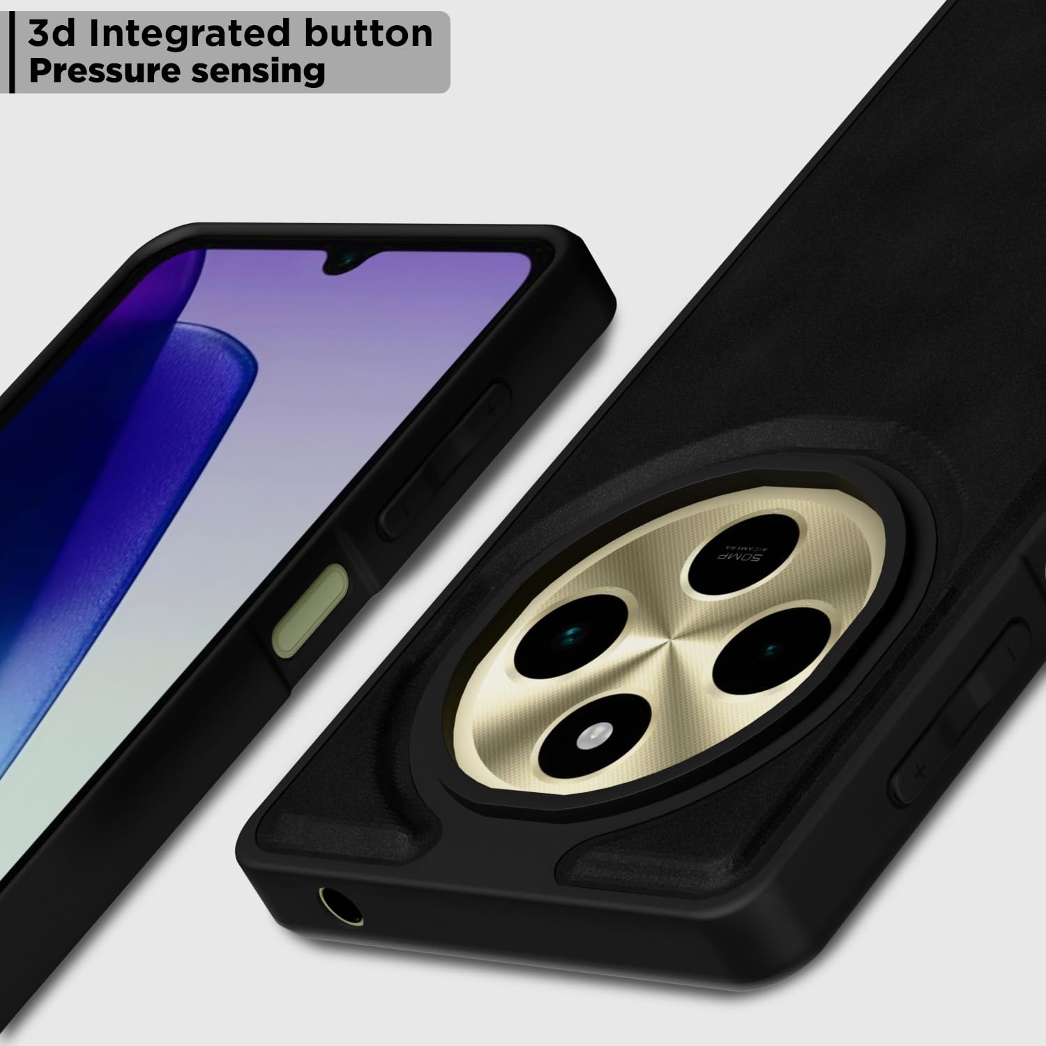 Black Leather mobile cover for Redmi A4/14C/Poco C75 5G – Pikkme – photo 6