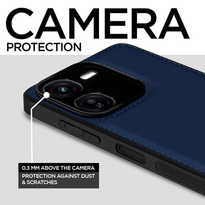 Pikkme iQOO Z9X 5G Leather blue mobile back cover – photo 3